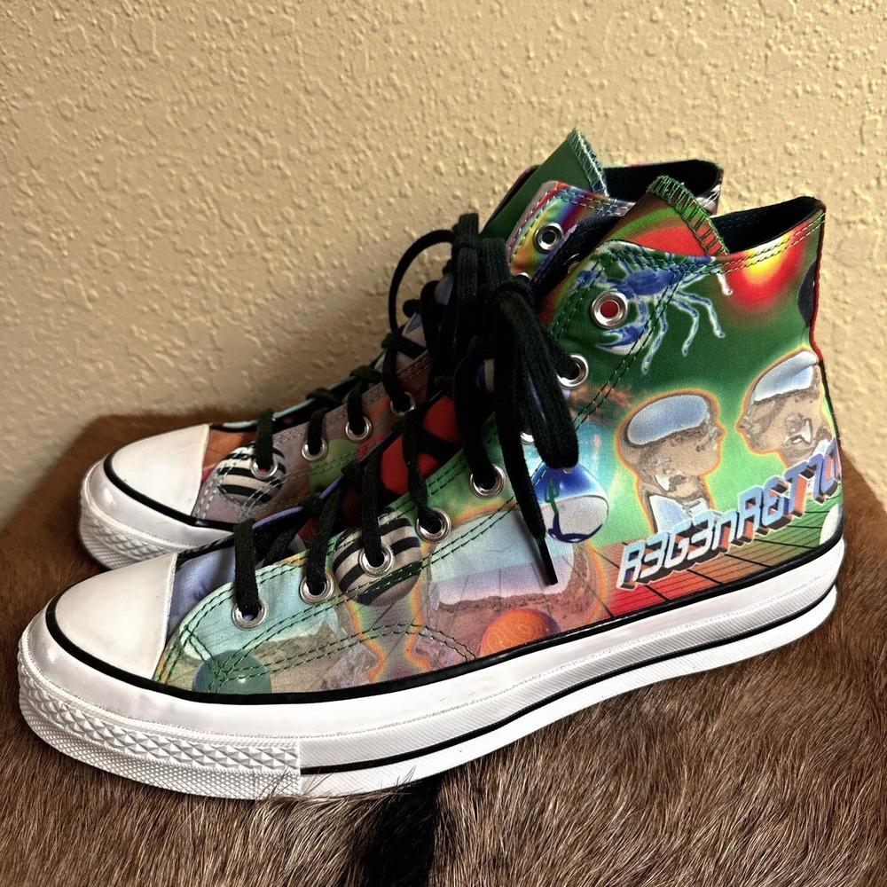 Converse Chuck 70 High Top Men 10 A01082C Outdoor Rave Psychedelic Regeneration - Picture 1 of 8